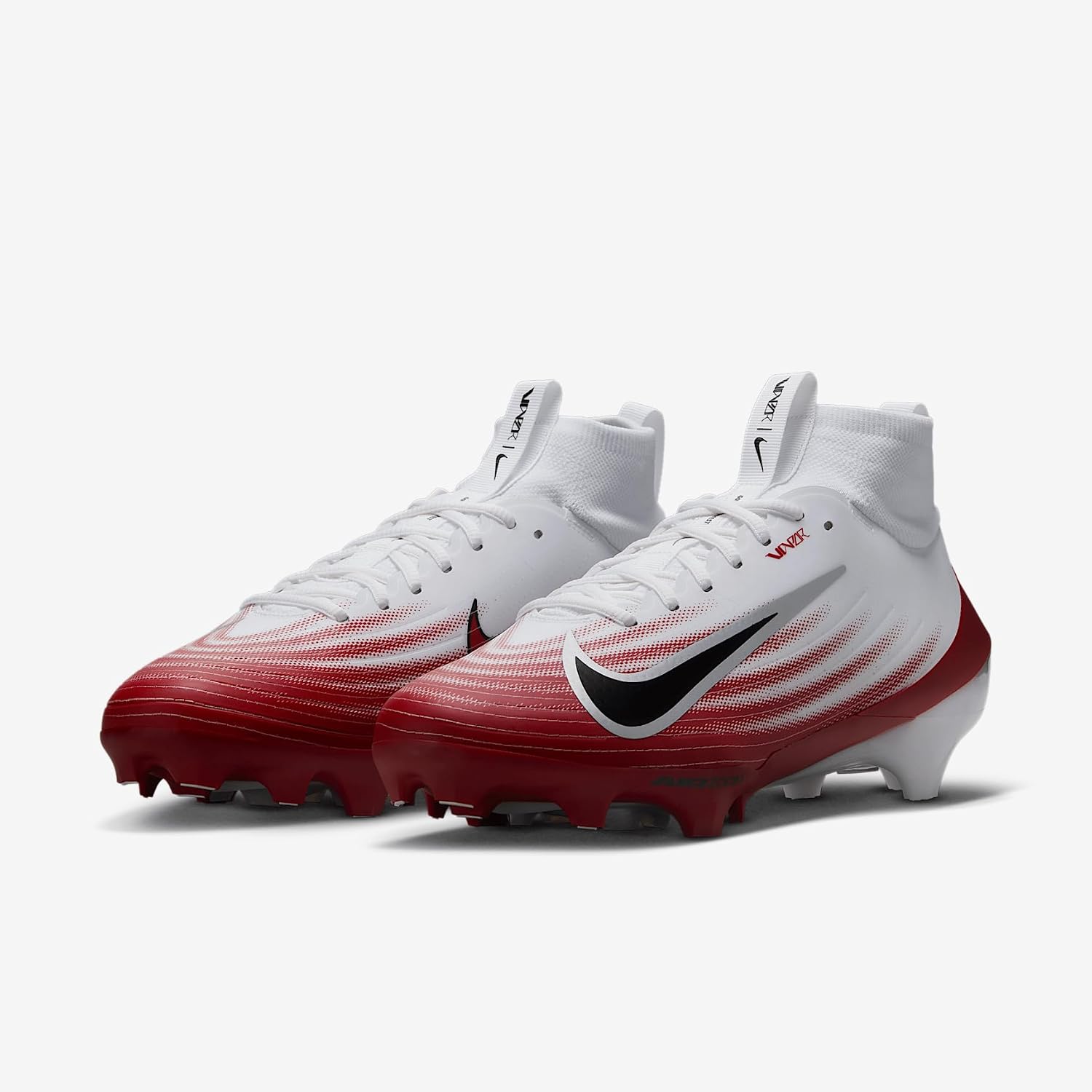 Nike Vapor Pro 1 Football Cleats (HM8850-104, White/Midnight Navy/Metallic Silver/Black)