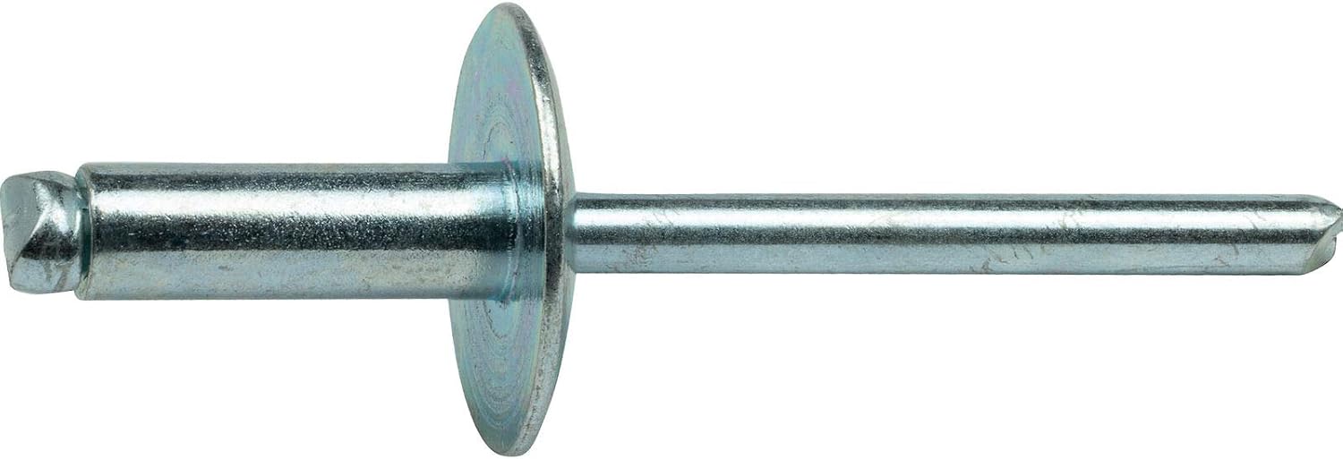 Large Flange Pop Rivets 1/4' x 3/8'All Steel (8-6) Dome Head Quantity 250 HQ