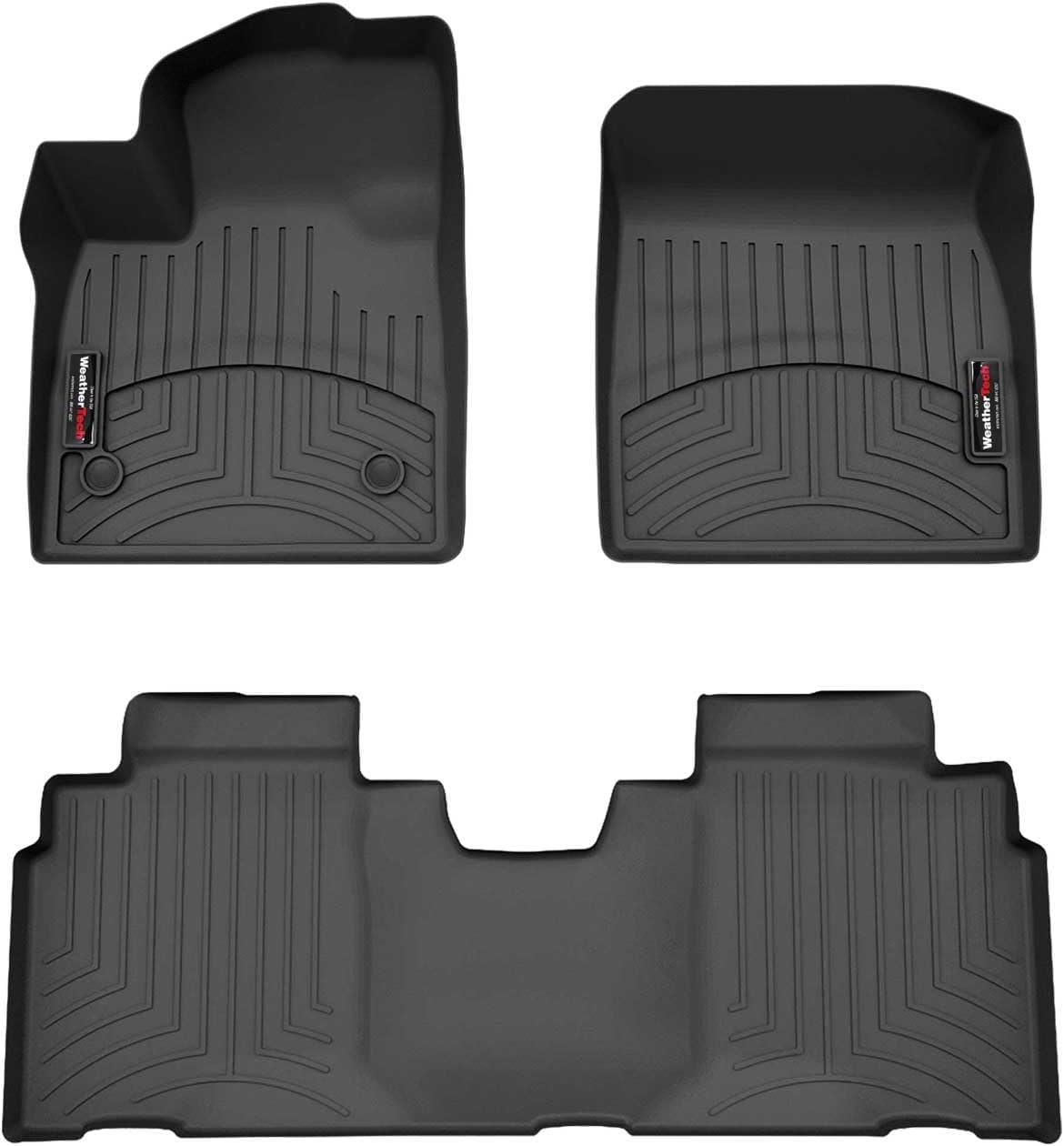 WeatherTech Custom Fit FloorLiners for Honda Prologue, Blazer EV, 1st & 2nd Row (4418431-4418902), Black