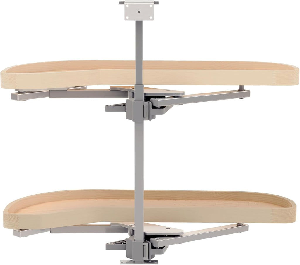Rev-A-Shelf Maple Two-Tier Classic Girasolo w/Soft-Close for 12' Left Opening/Blind Right Corner Cabinets