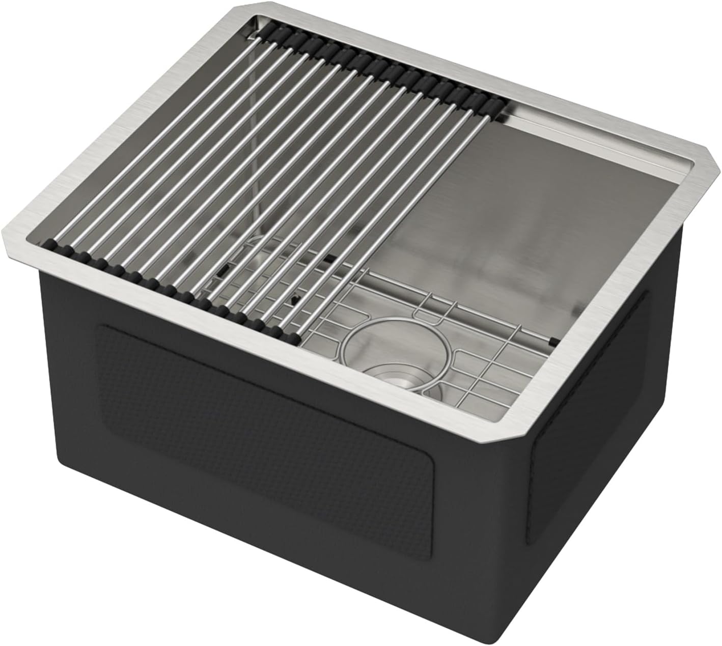 12' Deep Undermount Laundry Sink - 21'x18'x12' Workstation Stainless Steel Utility Sink 16 Gauge Single Bowl Sinks for Kitchen, Laundry, and Outdoor #TLU-0022