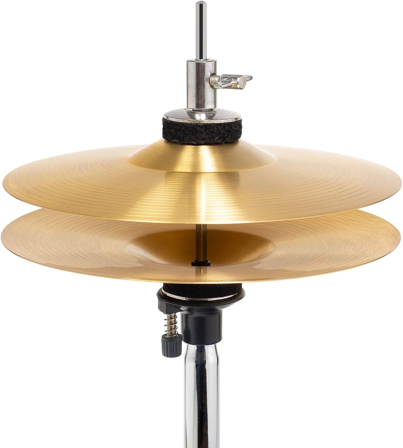 Ashthorpe 5-Piece Complete Junior Drum Set with Genuine Brass Cymbals - Advanced Beginner Kit with 16' Bass, Adjustable Throne, Cymbals, Hi-Hats, Pedals & Drumsticks - Blue