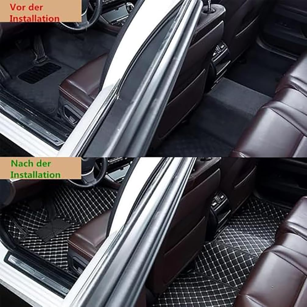 Car Floor Mats, for Mercedes Benz GLC 300 GLC 350e GLC 43 AMG 2023-2024 All Weather Full Coverage Anti Slip Universal Waterproof Protection, Auto Accessories,A-Beige