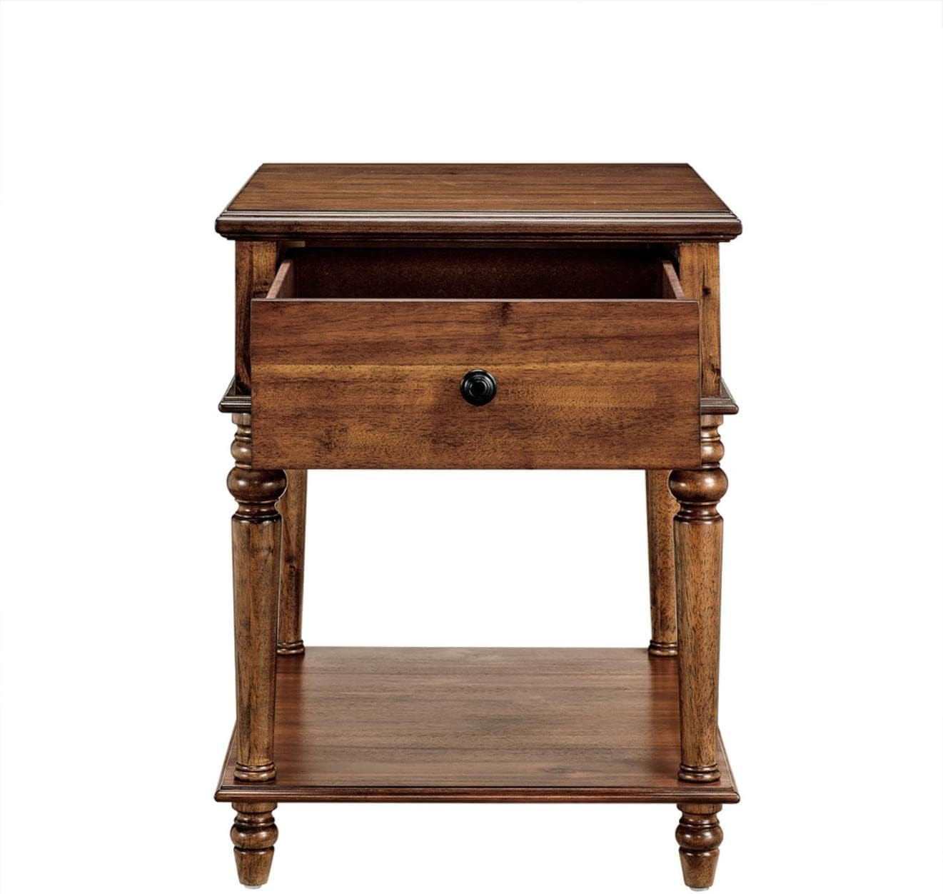 Powell Mcghie Side Table with Hazelnut Brown Finish D1261A19H