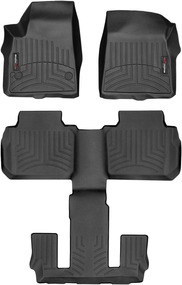 WeatherTech Custom Fit FloorLiners for Cadillac XT6 - Full Set (4415741-4410803), Black