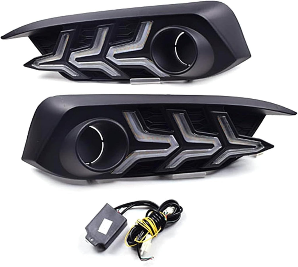 Fog Lights For Civic 2016 2017 2018 Car Lights Fog Lamp DRL Daytime Running Light Indicator