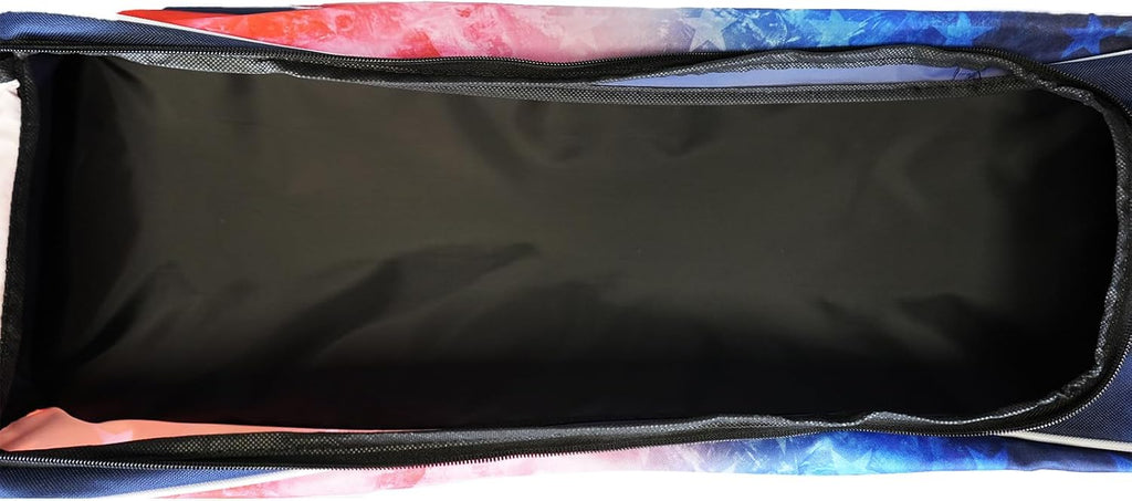 ELITE Basic Triple Roller Black Bowling Bag - 3 Ball Roller, Fits 2 Pairs of Size 15 Shoes, Air Travel-Friendly