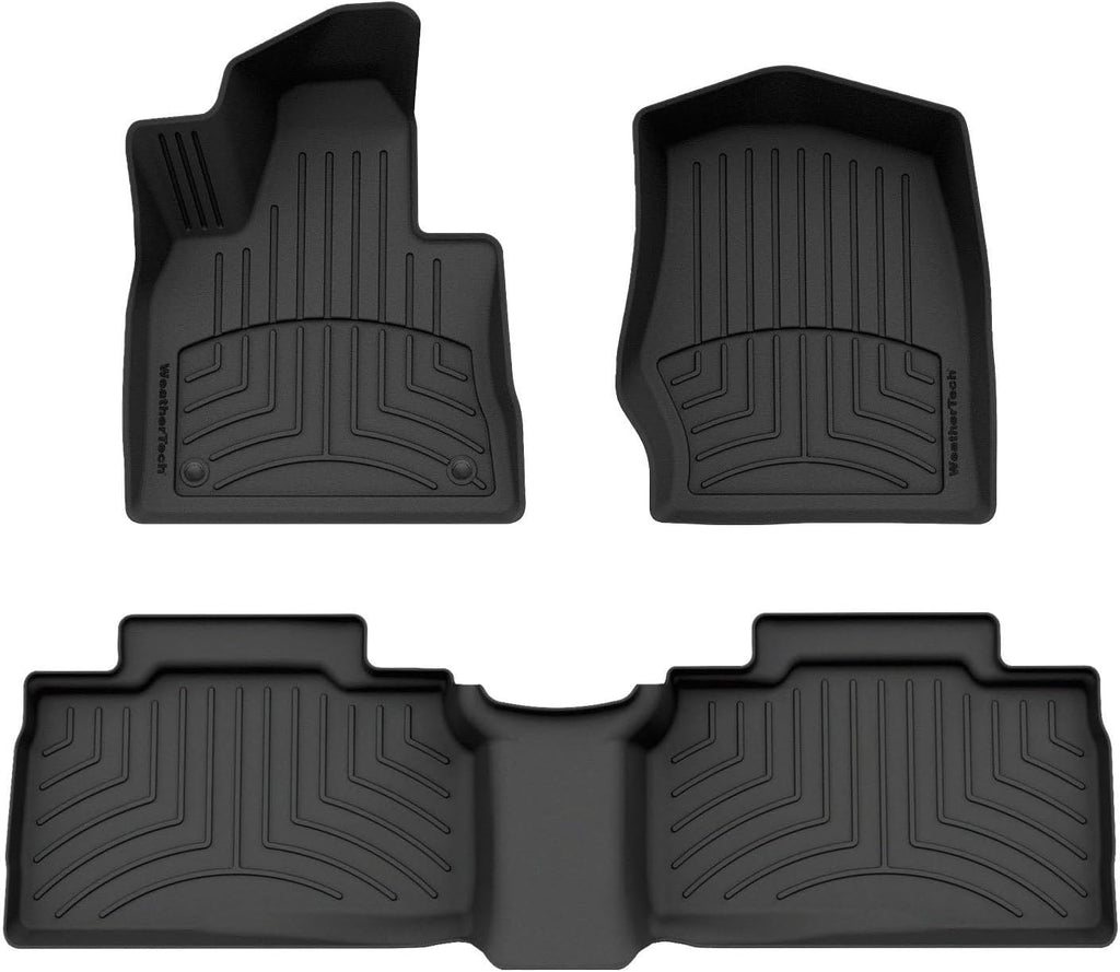WeatherTech FloorLiner HP Custom Fit Floor Mats for Ford Explorer ST, Explorer, Explorer Hybrid - 1st & 2nd Row (441716-1-2IM), Black