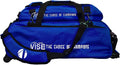 Vise Three Ball Tote Roller Bowling Bag with Shoe Pouch Blue