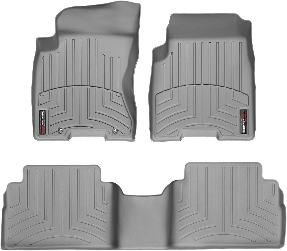 WeatherTech Custom Fit FloorLiners for Nissan Rogue, Rogue Select, 1st & 2nd Row (46135-1-2), Grey