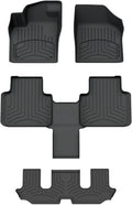 WeatherTech FloorLiner HP Custom Fit Floor Mats for VW Atlas Full Set (4415501-441084-2-5IM), Black