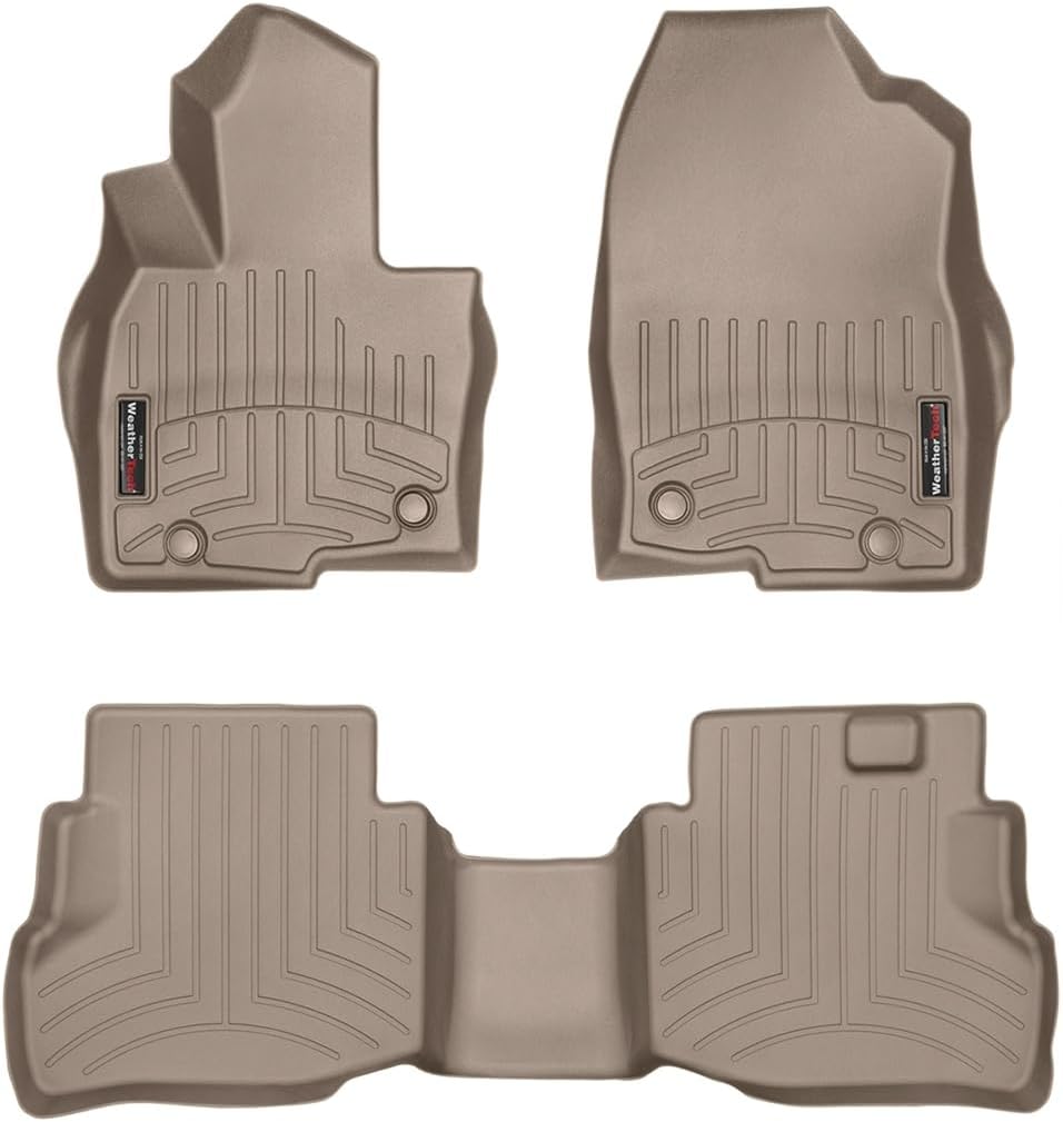 WeatherTech Custom Fit FloorLiners for Mazda CX-9, CX-9, CX-9-1st & 2nd Row (45972-1-2), Tan
