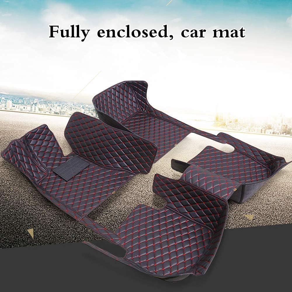 Custom Car Floor Mats Anbuwei Cute All Weather Protection Floor Mats for 96% 2000-2025 Sedan SUV Trucks According to Automotive Model (Blue,A Total of Three Rows)