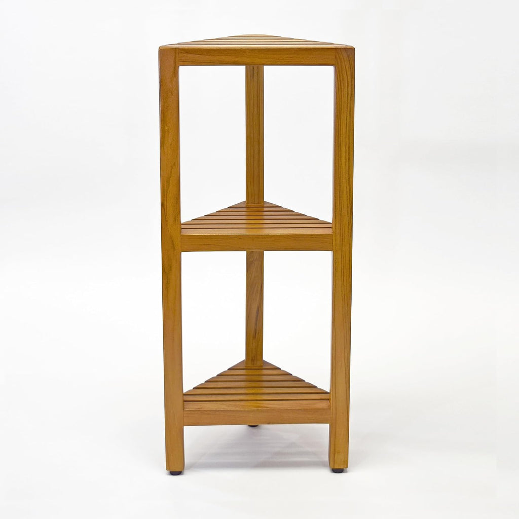 Asta Zini 3-Tier Free Standing Corner Shelf, Bathroom Corner Stand, Fully Assembled, TB-134