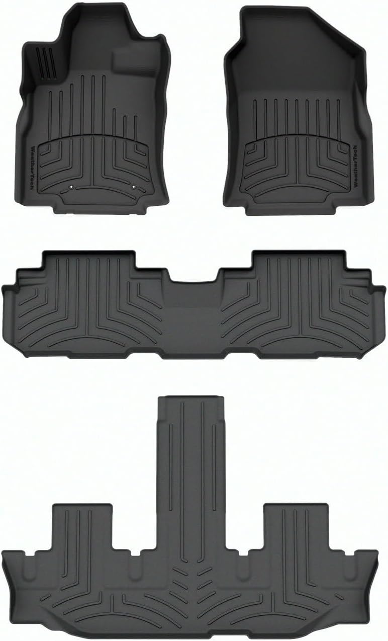 WeatherTech FloorLiner HP Custom Fit Floor Mats for Subaru Ascent Full Set (441475-1-2-3IM), Black