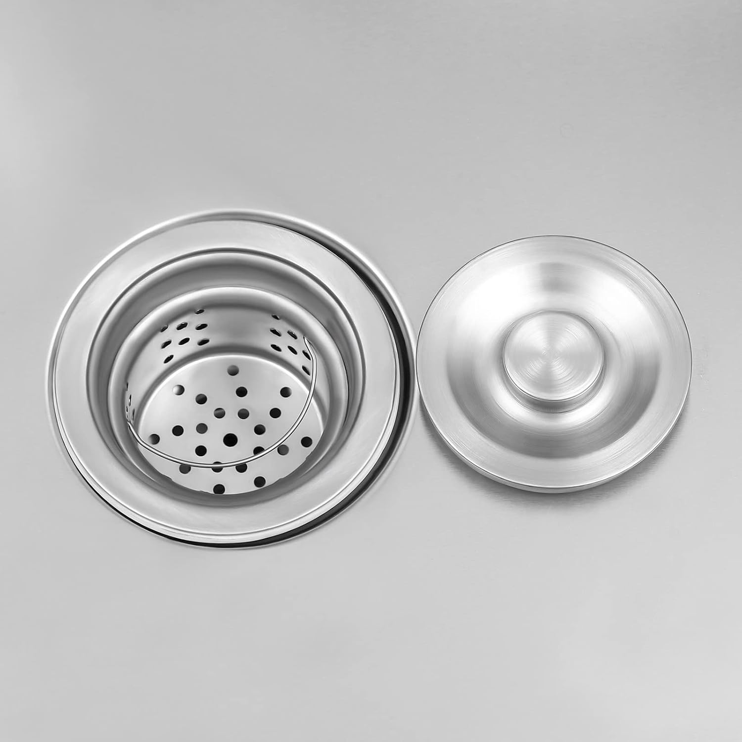 Commercial Sink, 201 Stainless Steel Sink With Cold and Hot Water Faucet Indoor Floor Standing Sink for Kitchen Hotel Restaurant Storage Shelves Prep Table Workbench Utility Sink