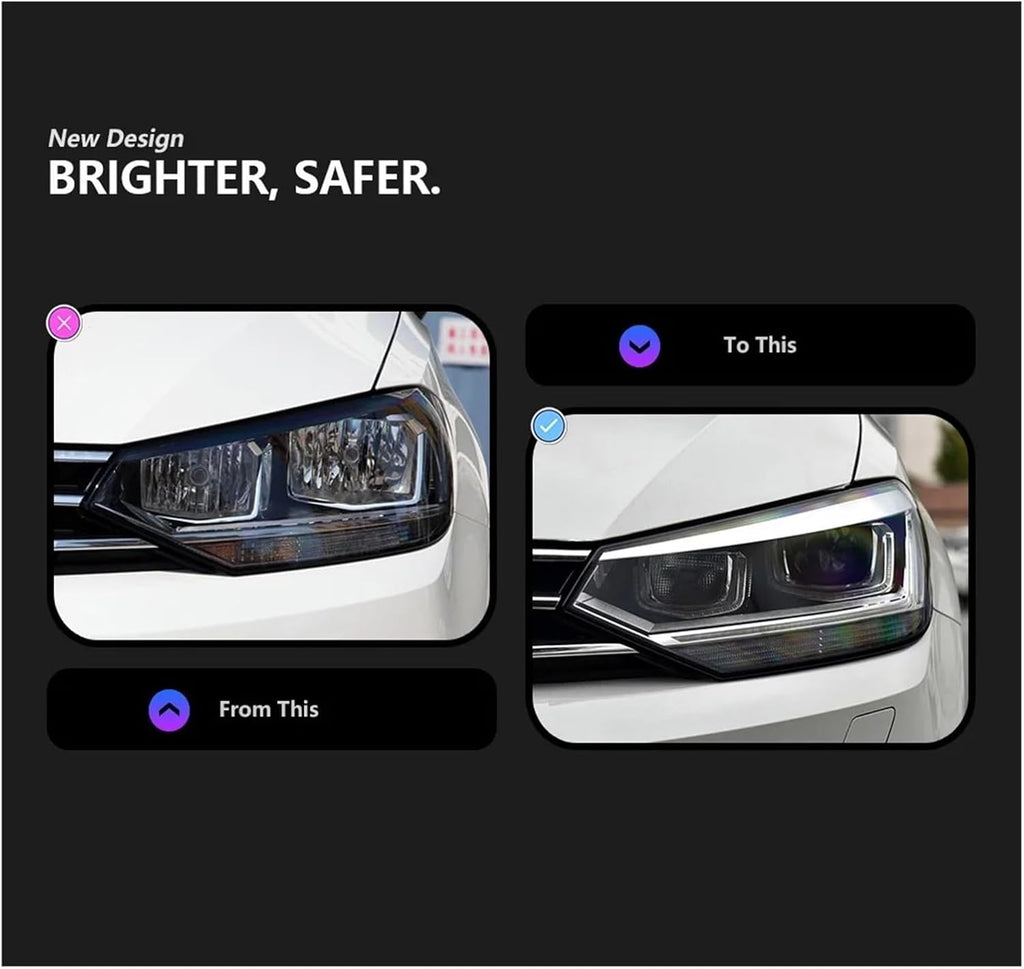 Car Lights Compatible With Touran L 2016-2022 LED Auto Headlight Assembly Upgrade High Configure Style Design Bifocal Lens Tool Accessories