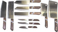 GIVEORBUY SellerGiveOrBuy Set of 10 Kitchen Chef's Knives Kiwi Thailand Brand ship from