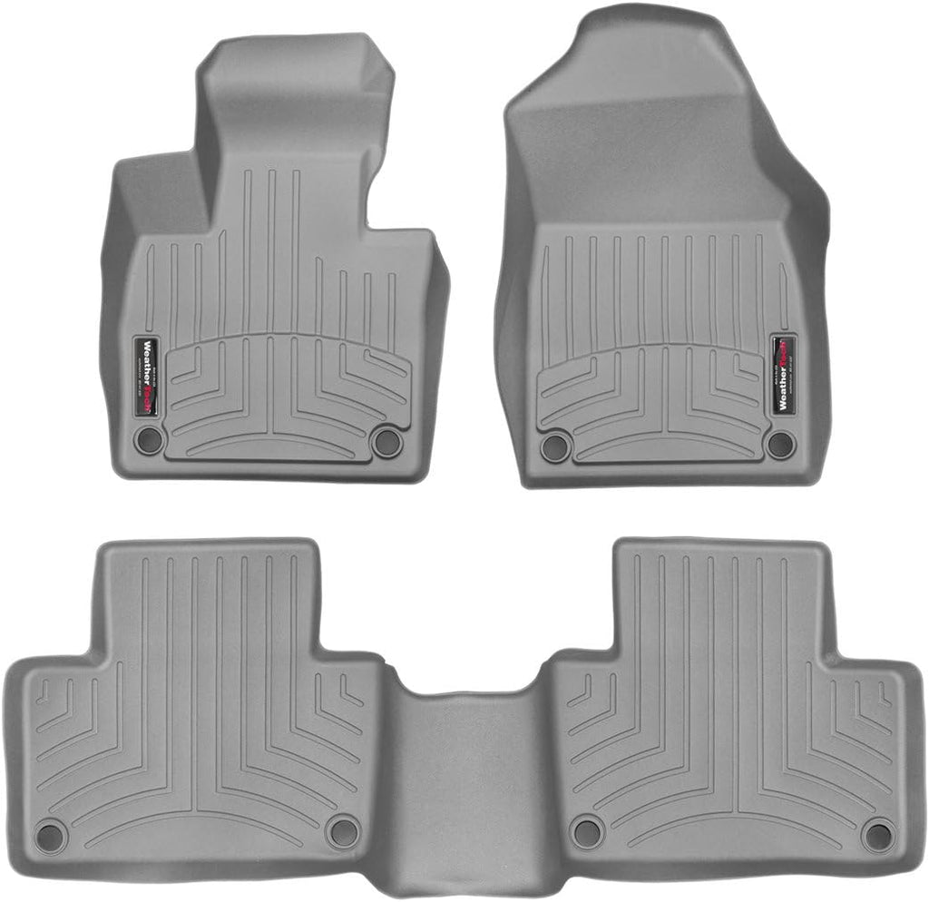 WeatherTech Custom Fit FloorLiners for Volvo XC90, XC90, XC90-1st & 2nd Row (46828-1-2), Grey
