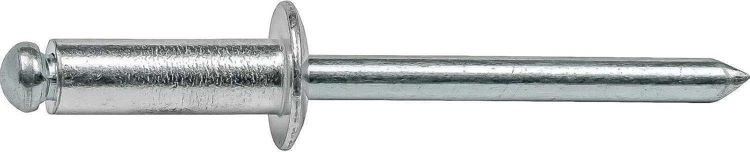 Pop Rivets 1/4' x 1/8' Aluminum Body Steel Mandrel Dome Head Blind Quantity 500 HQ