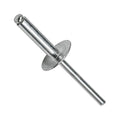 Large Flange Pop Rivets 1/8' x 1/2' Aluminum Dome Head (4-8) Blind Qty 1000 Threaded Fasteners for Mechanical Repair Universal Multi-Purpose Replacement Parts