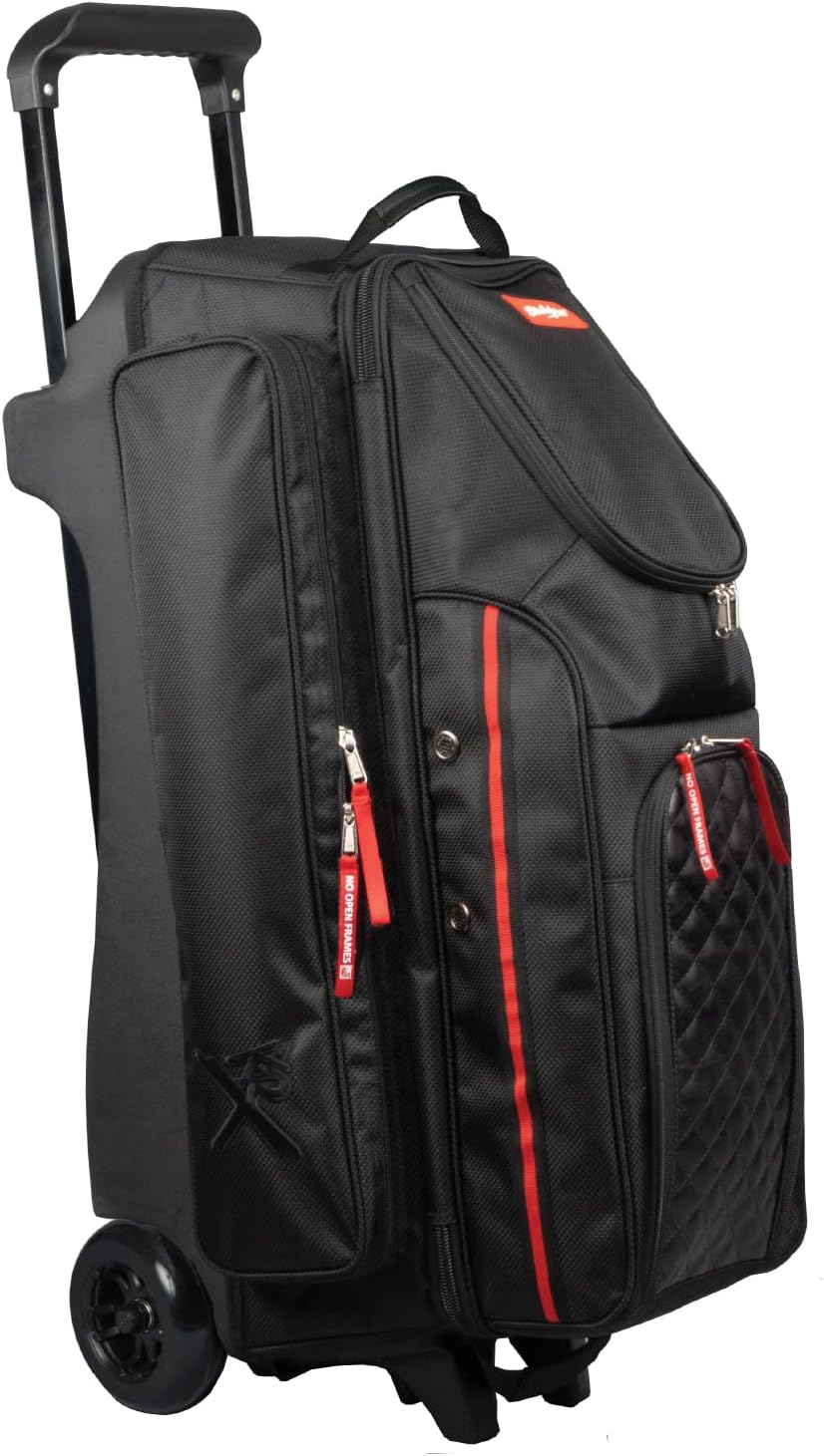 KR Strikeforce Diamond Triple Roller Premium Bowling Bag with 5' Smooth KRuze Wheels