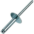 Large Flange Pop Rivets 1/4' x 5/8'All Steel (8-10) Dome Head Pack of 1000 Fastener Set LS24934F