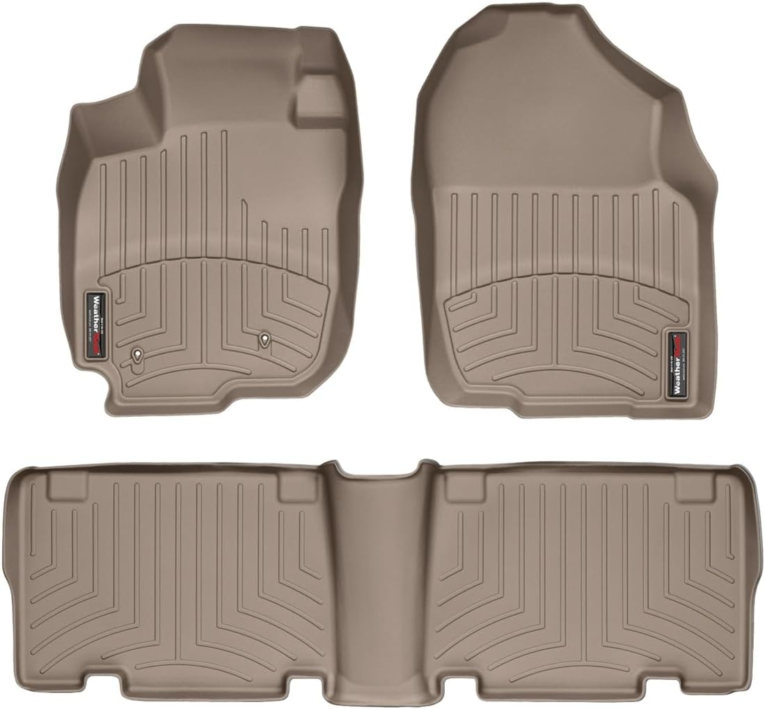 WeatherTech Custom Fit FloorLiners for Toyota RAV4-1st & 2nd Row (45072-1-2), Tan
