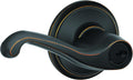 SCHLAGE F51A FLA 716 Flair Lever Keyed Entry Lock, Aged Bronze (Pack of 8)