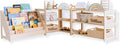 Montessori Bookshelf + Small Toy Shelf + Corner Toy Shelf, Wooden Shelf, Kids Bookcase, Toy Storage, Kids Furniture, Montessori Shelf (SET of 3 Shelves)