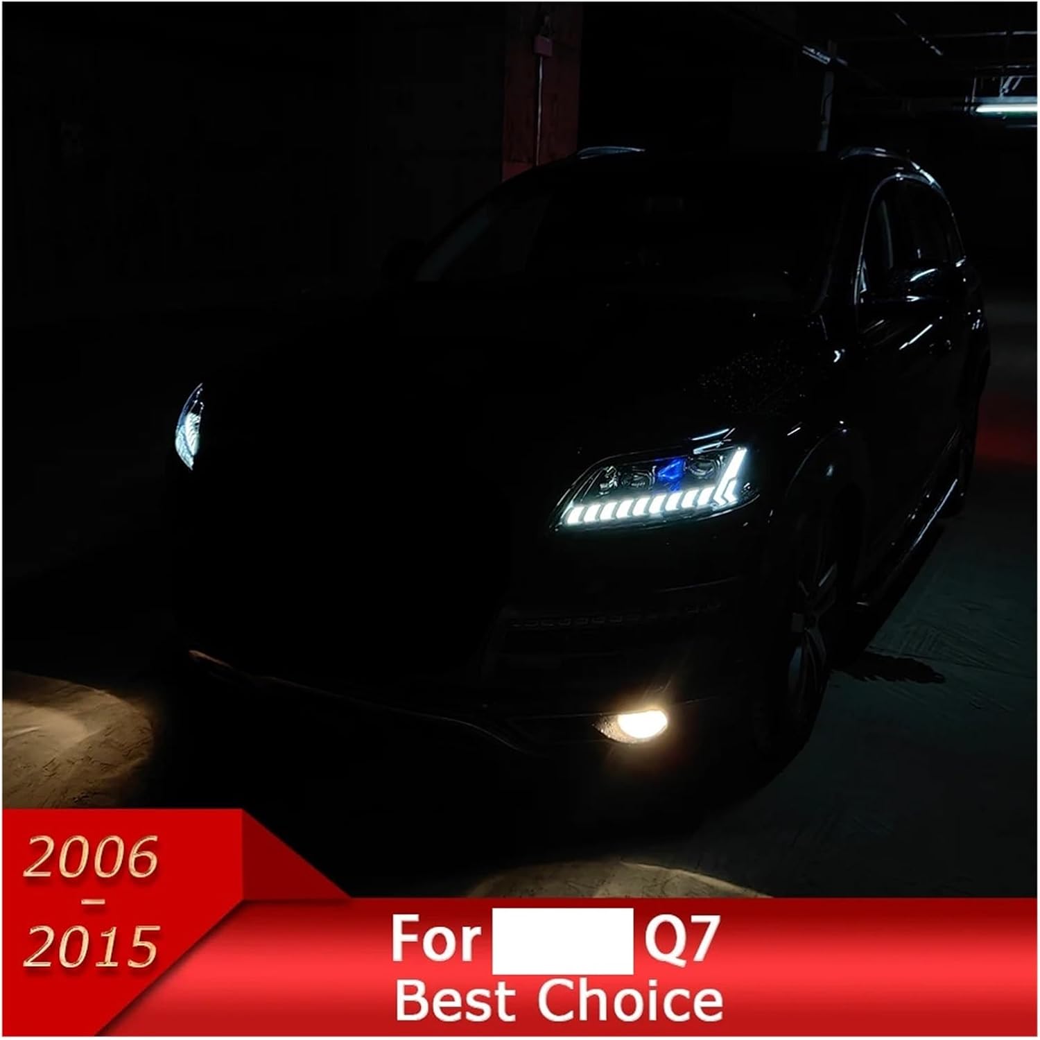 Car Lights Compatible With Q7 2006-2015 SQ7 LED Auto Headlight Assembly Upgrade RS Q8 Style Design Bifocal Lens Exterior Accessories(For 10-15 No AFS)