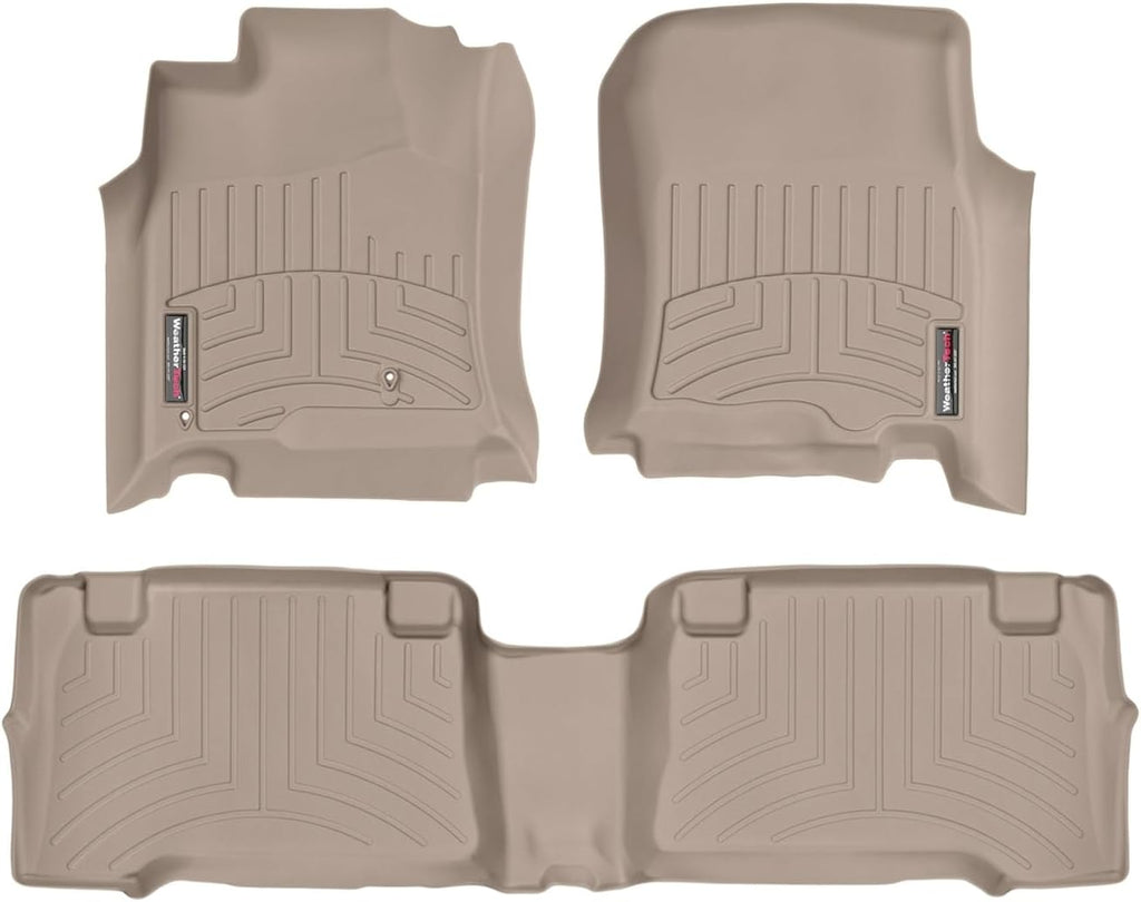 WeatherTech Custom Fit FloorLiners for Toyota 4Runner - 1st & 2nd Row (45011-1-2), Tan
