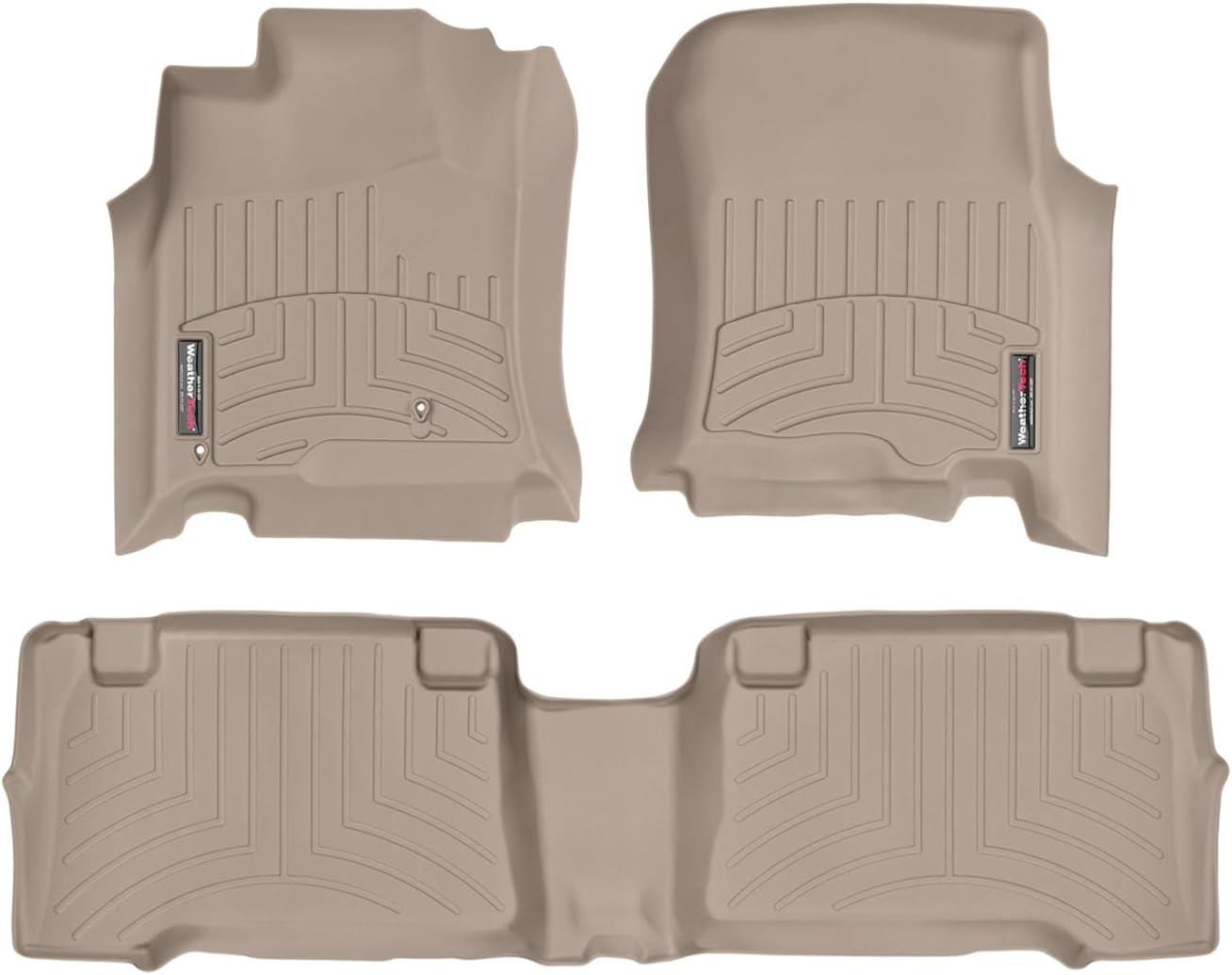 WeatherTech Custom Fit FloorLiners for Toyota 4Runner - 1st & 2nd Row (45011-1-2), Tan