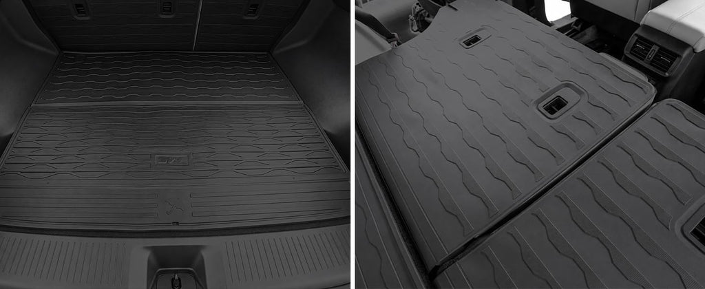 3W Floor Mats & Cargo Liner & Seatback Mats Fit Nissan Murano 2025 2026, Custom Fit All Weather TPE Full Set for Murano, 1st & 2nd Row Floor Mats with Trunk Mats and Seatback Mats, Black