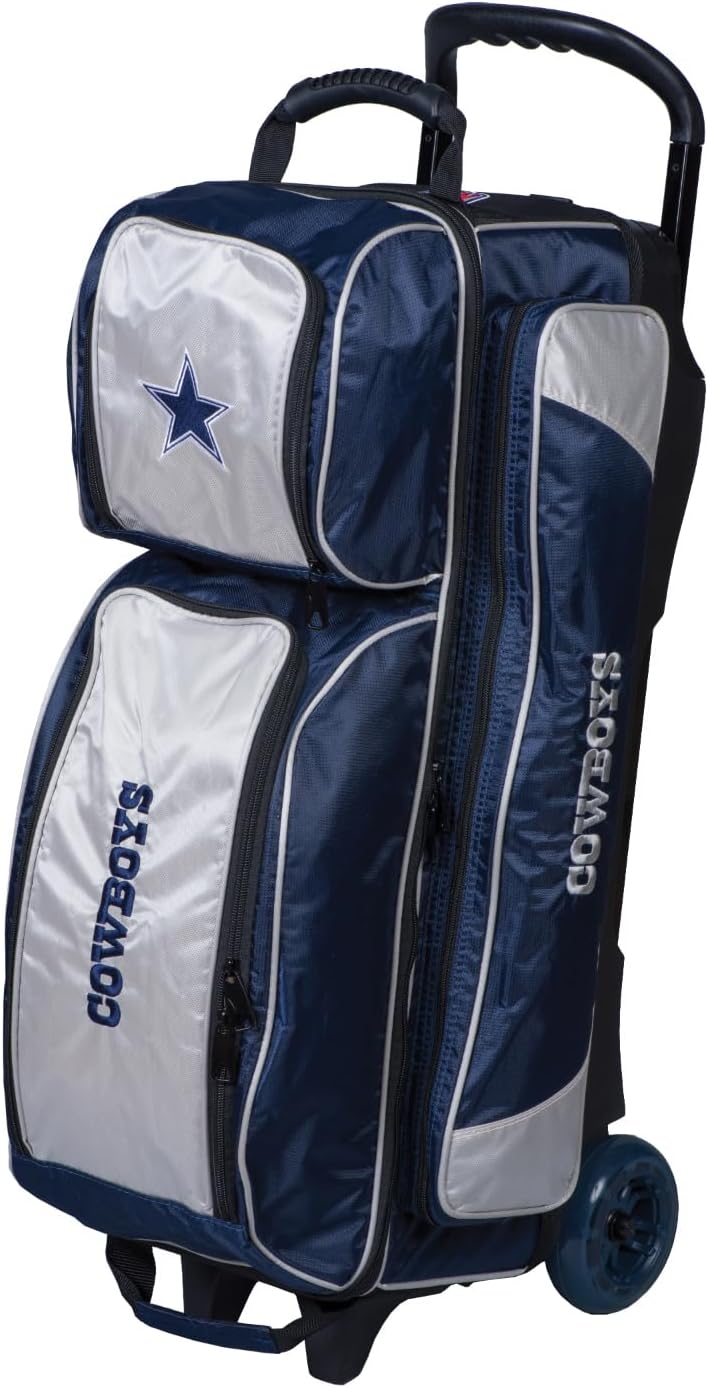 Strikeforce Bowling NFL Bowling Roller Bag with Ball, Shoe and Accessory Pockets