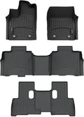 WeatherTech Custom Fit FloorLiners for Toyota Sequoia, Sequoia, Full Set (441784-1-2-3), Black