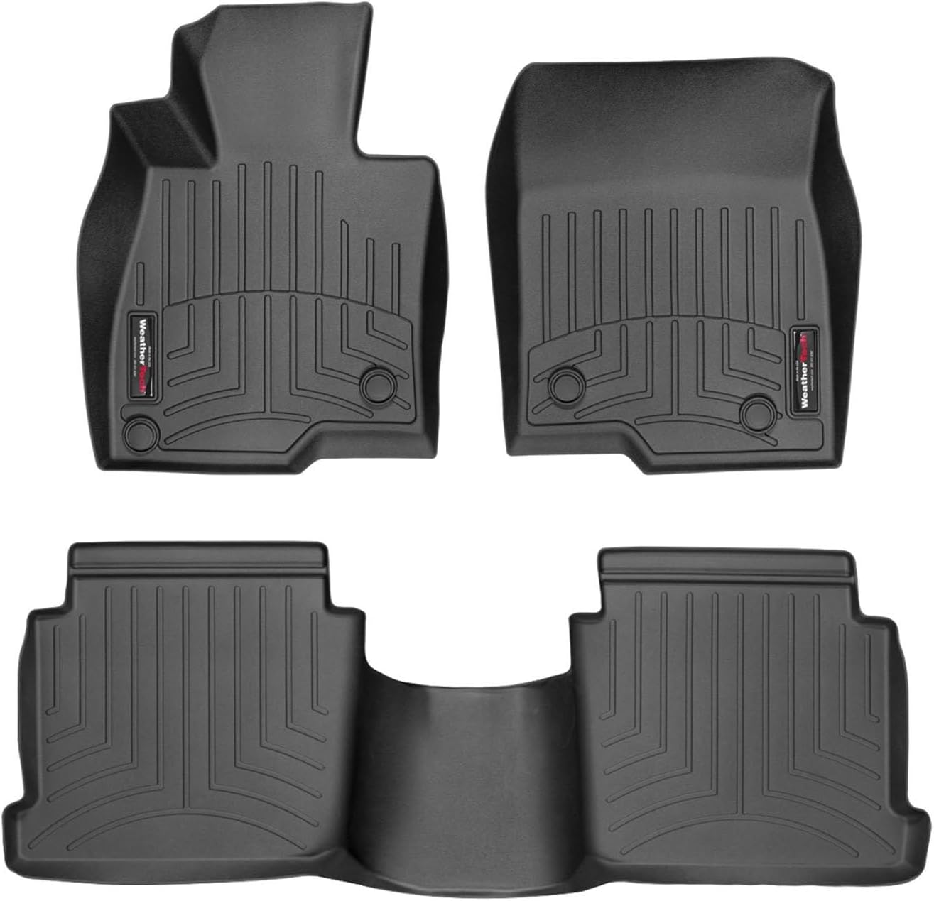 WeatherTech Custom Fit FloorLiners for Mazda MAZDA6, MAZDA6, 1st & 2nd Row (44486-1-2), Black