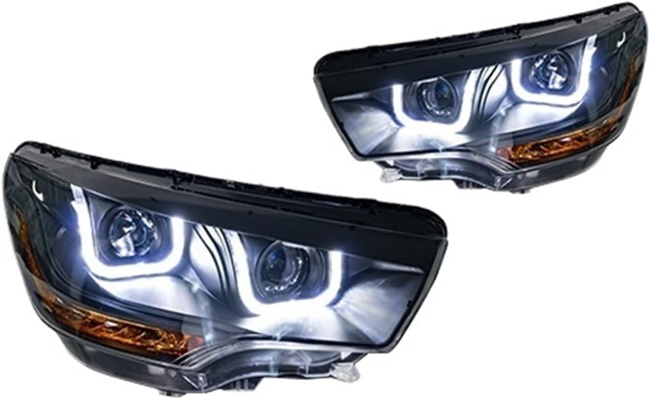 Car Lights Compatible With Citroen C4L 2013-2016 LED Auto Headlight Assembly Upgrade Bifocal Lens Blink Signal Lamp Exterior Accessories