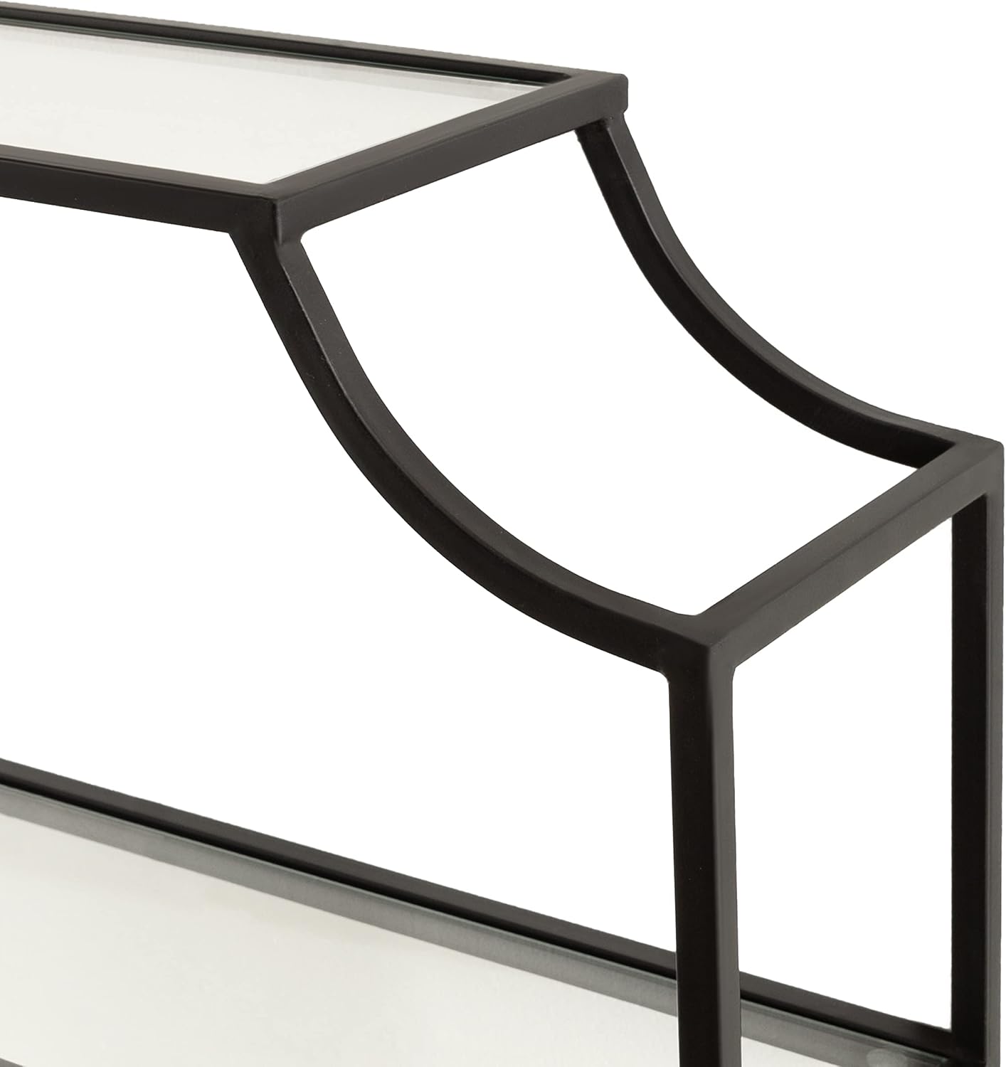 Kate and Laurel Ciel 3 Tiered Wall Shelf, 20 x 30, Black, Decorative Floating Shelf Storage and Wall Organizer