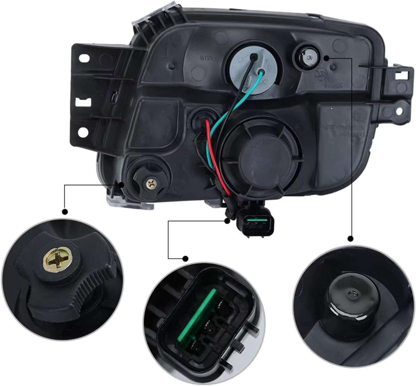 Front Light Assembly Assy for Mitsubishi for Canter for Fuso FE FG 2012-2018 Car Fog Light Foglamp Light Headlights Indicator Lamp Assembly Headlights Lamp Assembly