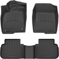 WeatherTech FloorLiner HP Custom Fit Floor Mats for Acura Integra, Integra Type S, Civic - 1st & 2nd Row (441692-1-2IM), Black