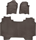 WeatherTech FloorLiner HP Custom Fit Floor Mats for Dodge Ram Truck 1500, Ram 1500 1st & 2nd Row (471428-1-2IM), Cocoa