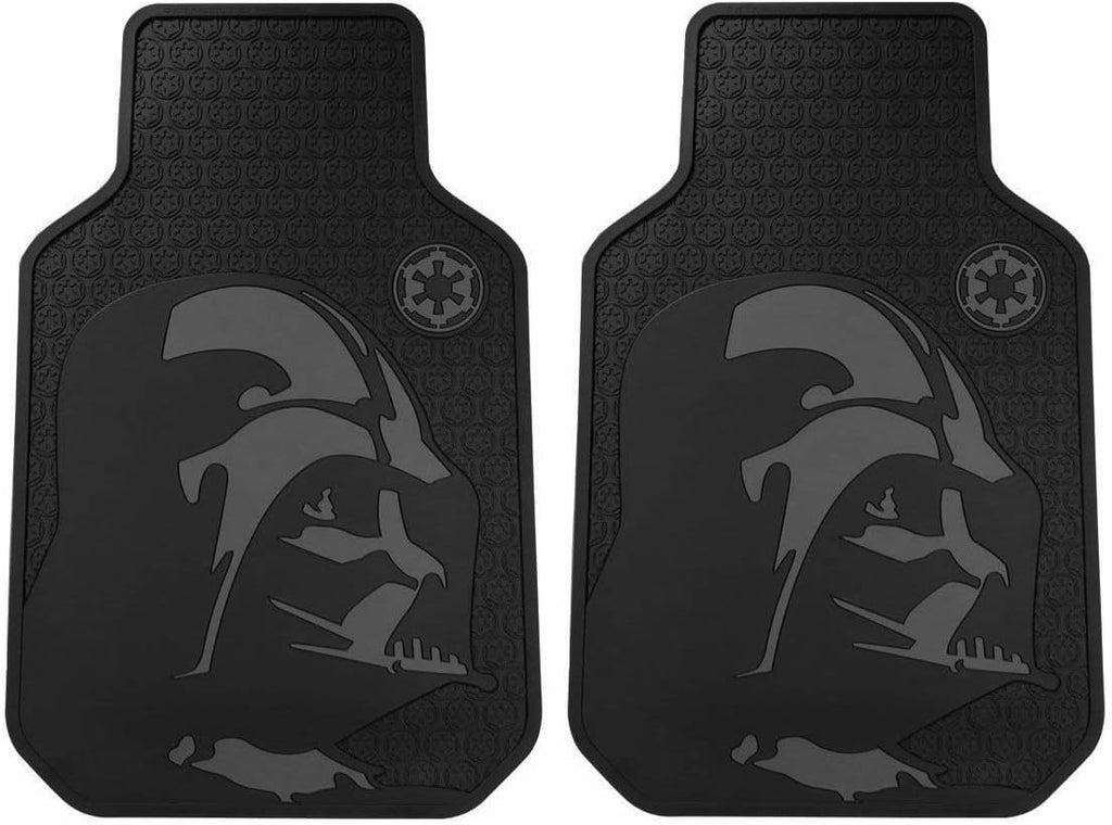 Star Wars Darth Vader with Galactic Empire Logo Car Truck SUV Front & Rear Seat Rubber Floor Mats - 4PC