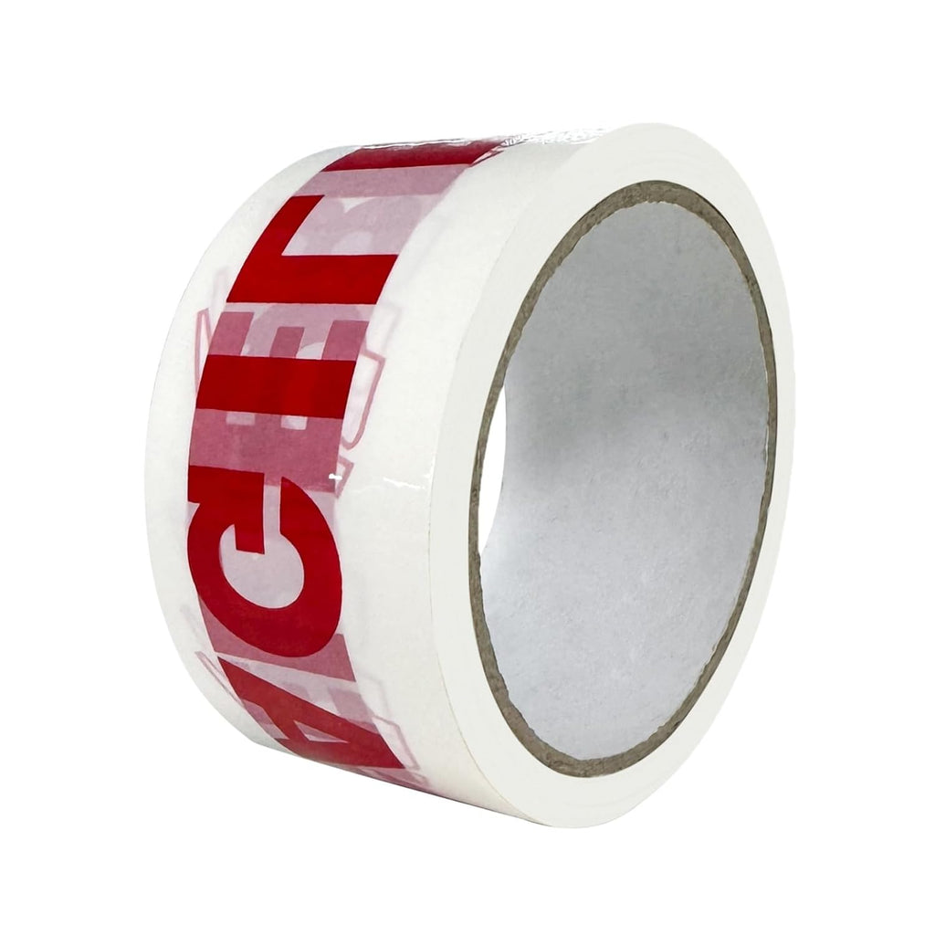 Fragile Tape Handle with Care Packing Tape 72 Rolls 2.4 Mil 2 Inch x 330 Feet (110 Yards) Heavy Duty Shipping Box Sealing Tape Suitable for Shipping and Moving Boxes (Red Fragile and White)