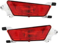 Left and Right Compatible with Land Range Rover Evoque 2011-2018 Rear Bumper Fog Light Car Spoiler Turn Signal Indicator Taillight Tail Brake Lamp Foglamp