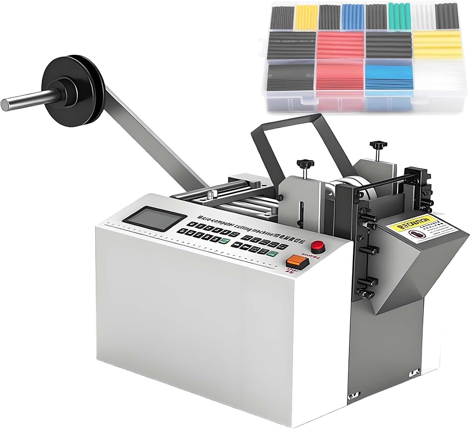 Fully Automatic Heat Shrink Tubing Cutting Machine,1/2' Max Cutting Diameter,300 W Electric Tube Cable Pipe Cutter