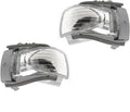 Rear Veiw Mirror Indicator Lamp Car Side Turn Signal Light 1C0949101E 1C0949102E Compatible with VW 2006 2007 2008 2009 2010(Left and Right)