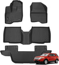 Jenofa-Floor Mats for 2011-2014 Ford Explorer 7 Passenger Bench Seat Floor Liner All Weather Custom Fit 2011-2014 Ford Explorer Durable Floor Liners Car Mat for Ford Explorer Accessories Black