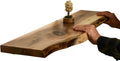 EccaShelf Rustic Live Edge Floating Shelves for Wall, Solid Wood Floating Shelf for Room, Natural Wood Wall Shelves for Bathroom, Floating Real Walnut Wood Shelf (78'' x 8'')