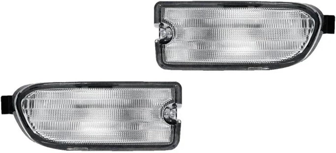 For 1999-2001 For Subaru For Impreza Amber/Smoked/Clear Lens Car Front Bumper Turn Signal Light Cover Shells Kit No Bulb/Socket Mirror Indicator Light(Amber Lens)